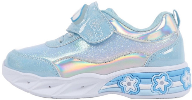 프로월드컵키즈 여아용 시나모롤 엘피 라이팅 운동화