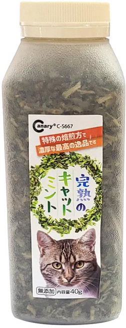 Canary 伊藤園 完熟貓草 C-S667, 貓薄荷, 40g, 1瓶
