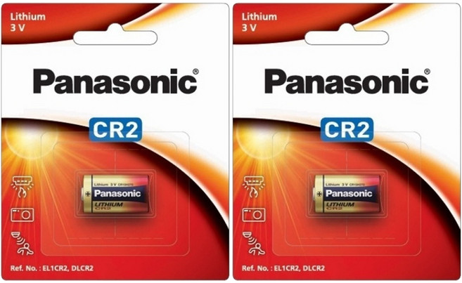 파나소닉 3V 리튬 CR2 건전지, 1개입, 2개