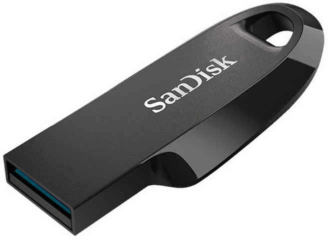SanDisk 晟碟 Ultra Curve USB 3.2 高速讀取隨身碟 CZ550 黑色, 128GB, 1個