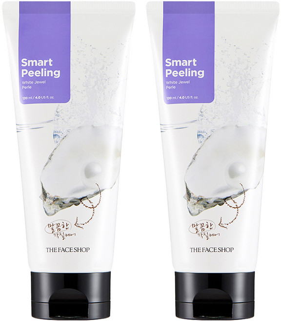 더페이스샵 스마트 화이트 쥬얼 필링, 120ml, 2개
