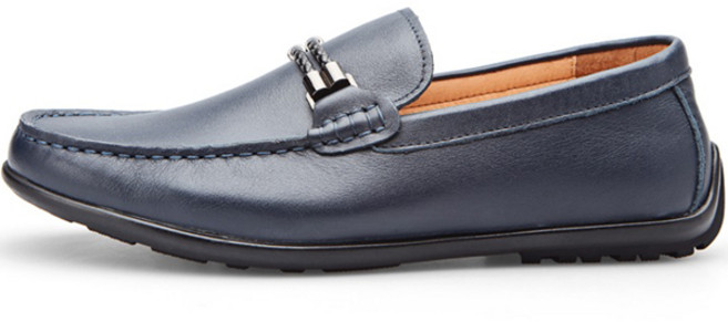 VONIN 남성용 천연소가죽 매쉬 이선장식 캐주얼 로퍼화 ZG