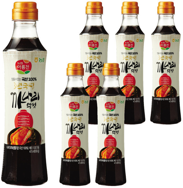 농협 아름찬 까나리액젓, 500g, 6개