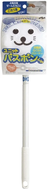 CONDOR 山崎 小海豹浴室毛球刷 150 x 95 x 500~730mm, 白色, 1支