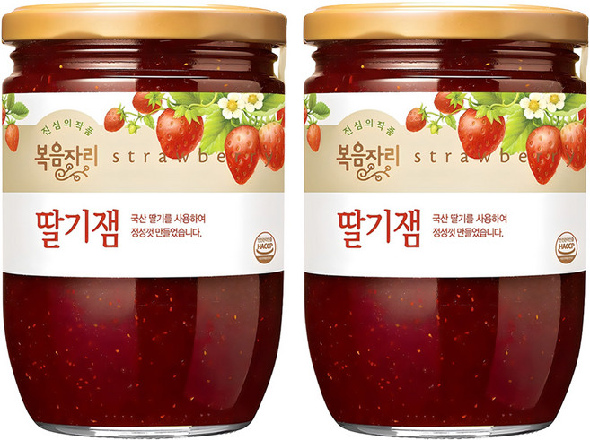 복음자리 딸기잼, 640g, 2개