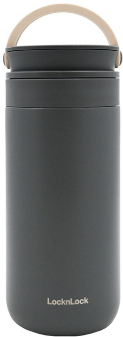 LocknLock 樂扣樂扣 Metro系列兩用手提式保溫瓶, 灰色, 1個, 355ml