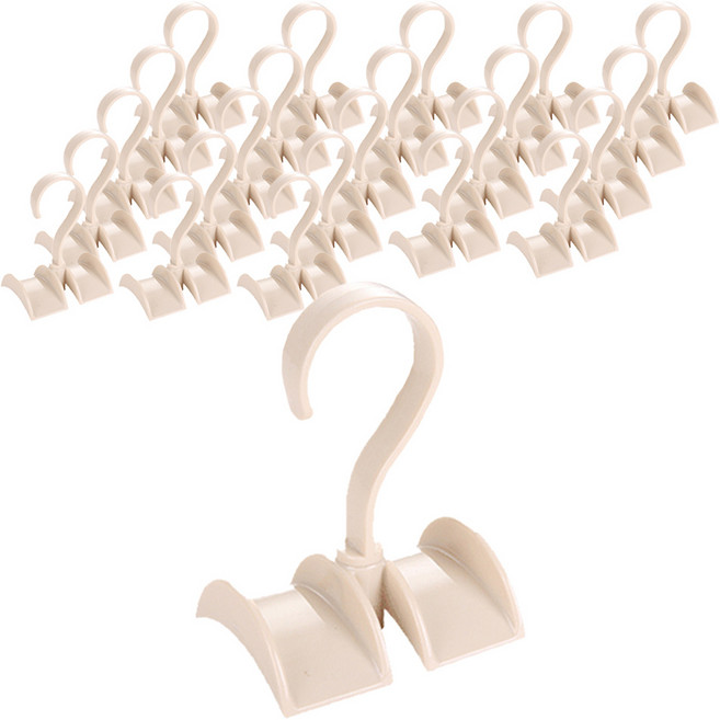 파스텔 회전식 다용도 가방걸이, 아이보리, 24개