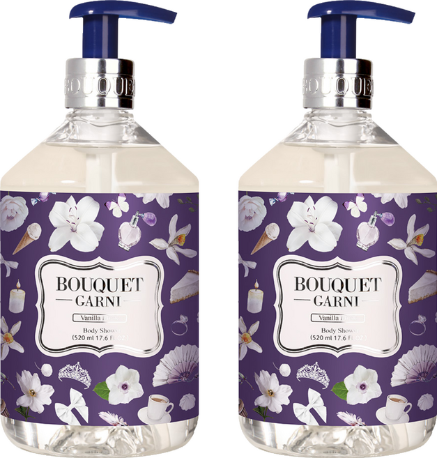 BOUQUET GARNI 沐浴乳, Vanilla Musk, 520ml, 2瓶