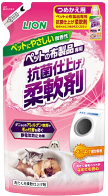 LION 獅王 寵物奈米樂柔軟劑補充包, 300g, 1包
