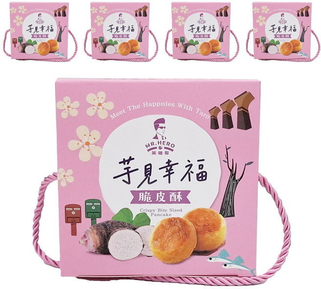 MR.HERO 英雄哥 芋見幸福脆皮酥提盒, 162g, 5入