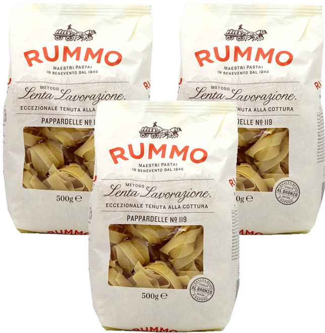 RUMMO 路莫 義大利鳥巢寬麵, 500g, 3個