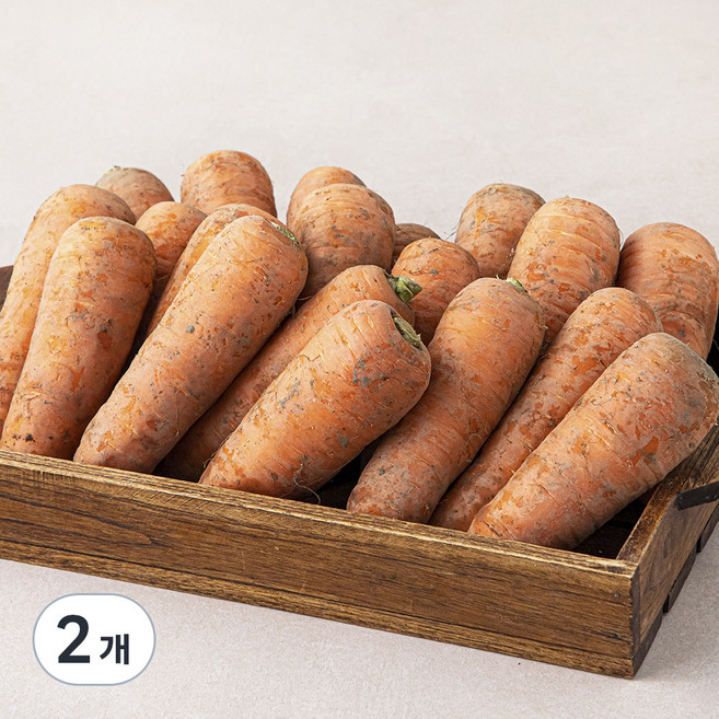 국내산 흙당근, 3kg, 1개, 2개