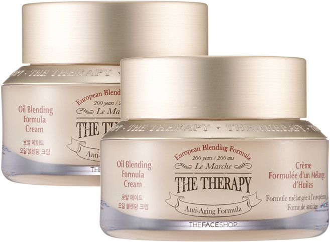 더페이스샵 더테라피 로얄 메이드 오일 블렌딩 크림, 50ml, 2개