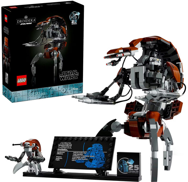 LEGO 星際大戰系列 毀滅機TM DroidekaTM, 黑色, 1盒