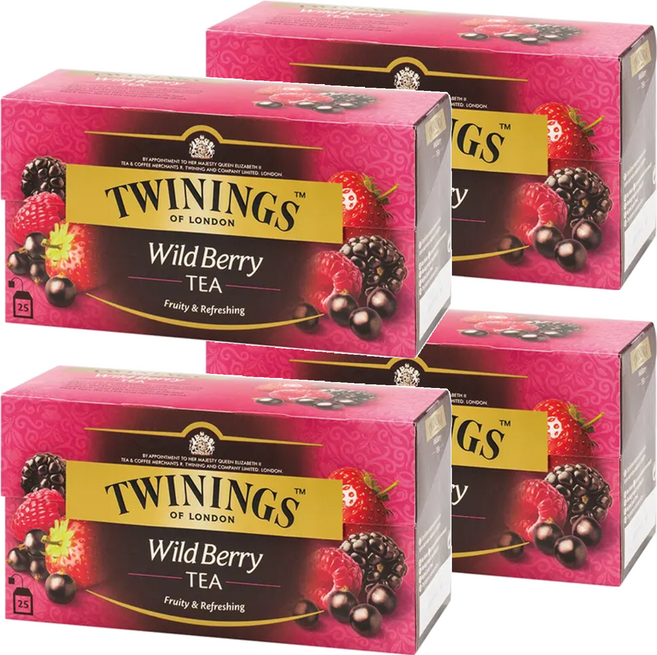TWININGS 唐寧茶 綜合野莓茶, 2g, 25包, 4盒