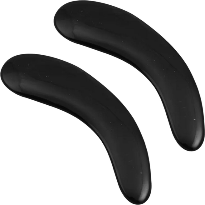 即室好物 天然黑牛角臉部刮痧板 臉部按摩 臉部提拉, 眉形 黑色, 2個