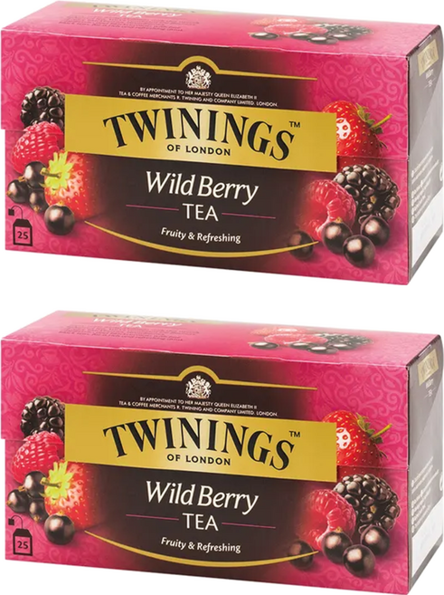 TWININGS 唐寧茶 綜合野莓茶, 2g, 25包, 2盒