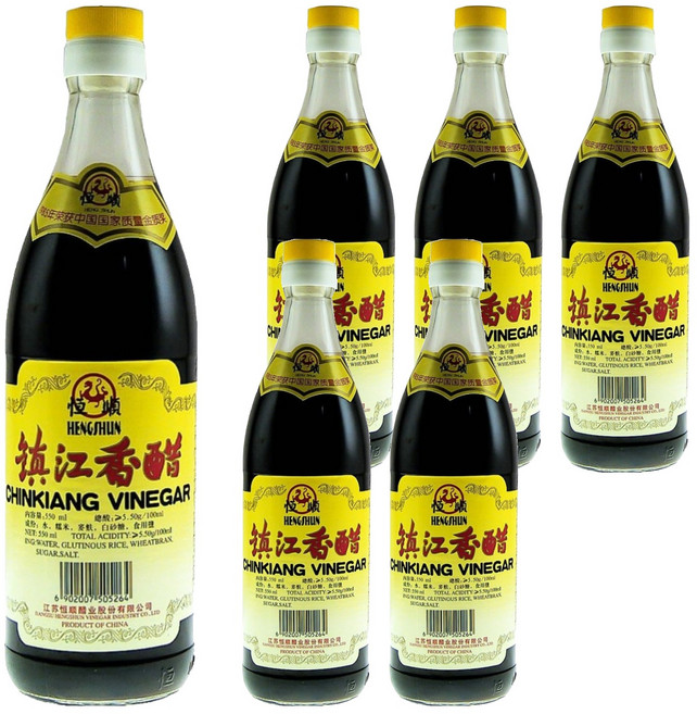 恒順 鎮江香醋, 550ml, 6瓶