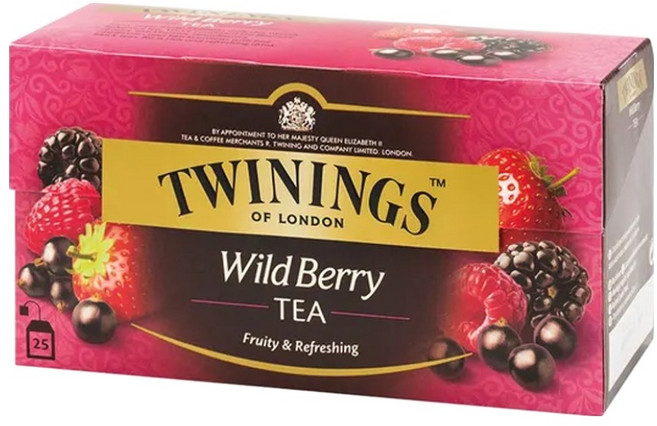 TWININGS 唐寧茶 綜合野莓茶, 2g, 25包, 1盒