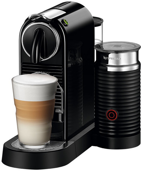 네스프레소 에스프레소 캡슐커피머신 시티즈앤밀크, D123(블랙), 블랙