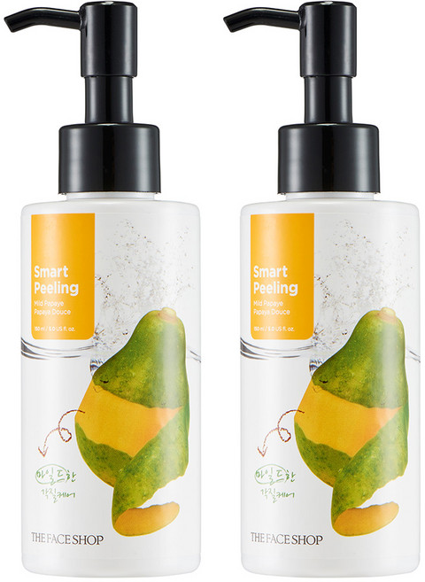 더페이스샵 스마트 필링 마일드 파파야, 150ml, 2개