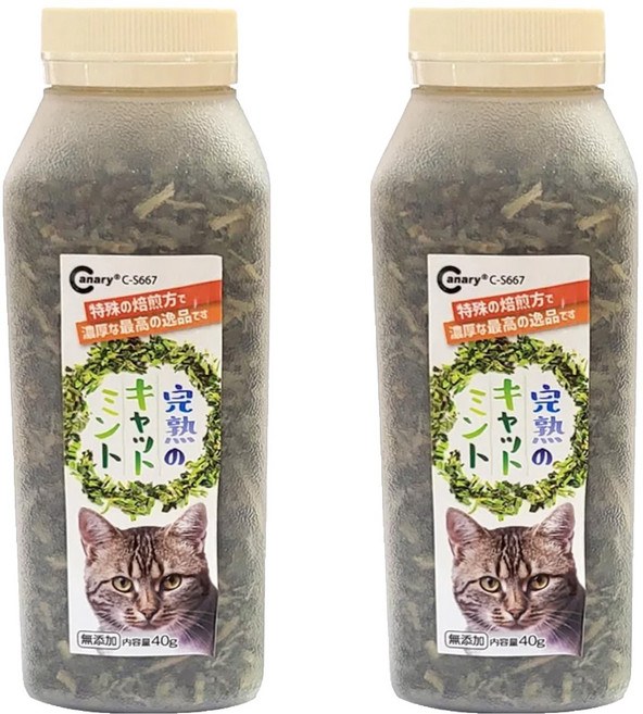Canary 伊藤園 完熟貓草 C-S667, 貓薄荷, 40g, 2瓶
