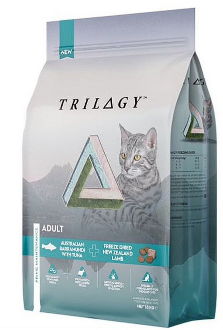 TRILOGY 奇境 無穀貓糧, 1800g, 1包, 澳洲尖吻鱸 + 鮪魚 + 紐西蘭羊肺凍乾