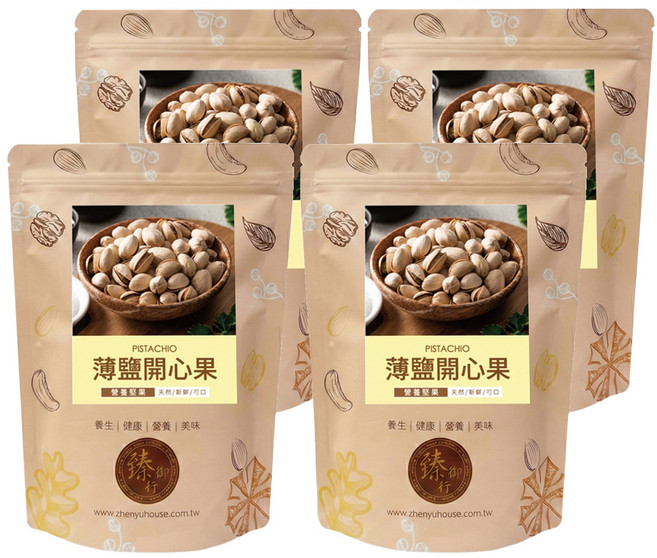 臻御行 薄鹽開心果, 4個, 300g