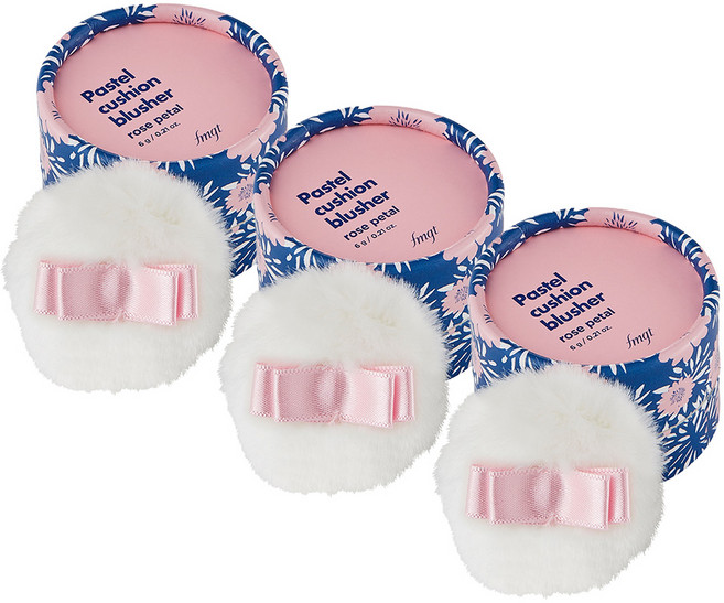 더페이스샵 파스텔 쿠션 블러셔 6g, 06 로즈페탈, 3개