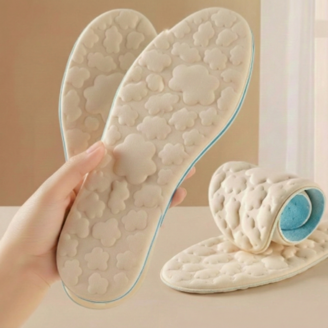 골드팡 구름 엠보싱 소프트 땀흡수 깔창4p