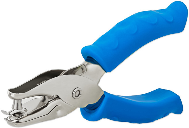 므라반 집게형 펀치 블루 6mm, 1공, 1개