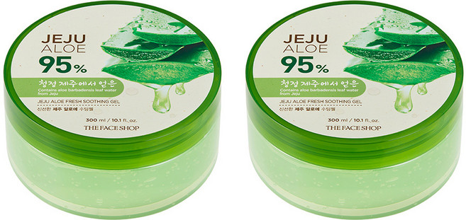 더페이스샵 신선한 제주 알로에 수딩젤, 300ml, 2개
