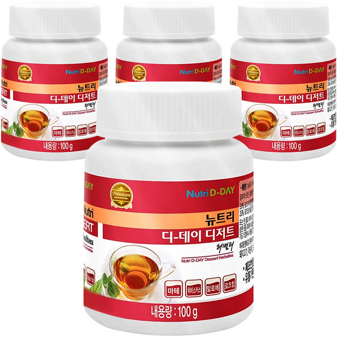 뉴트리디데이 디저트 허벌티, 100g, 1개입, 4개