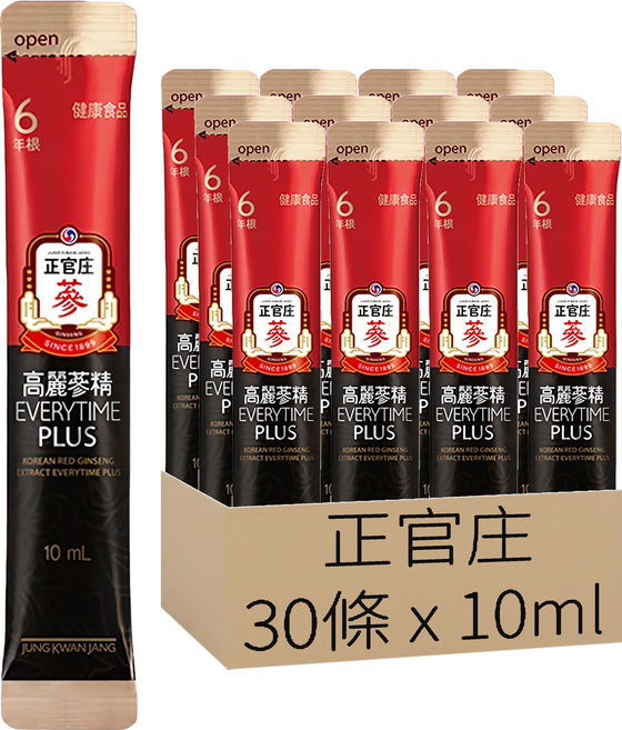 正官庄 高麗蔘精, 30條, 10ml, 3盒