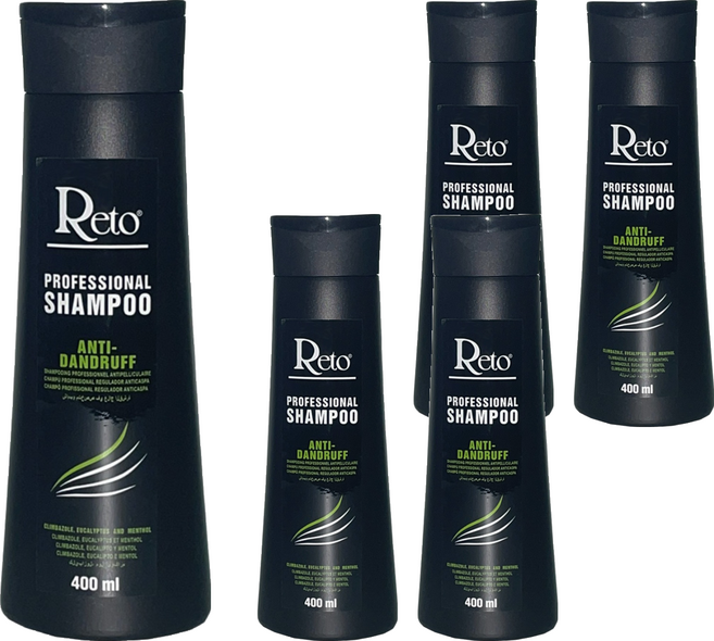 Reto 專業深層抗屑洗髮精, 400ml, 5瓶