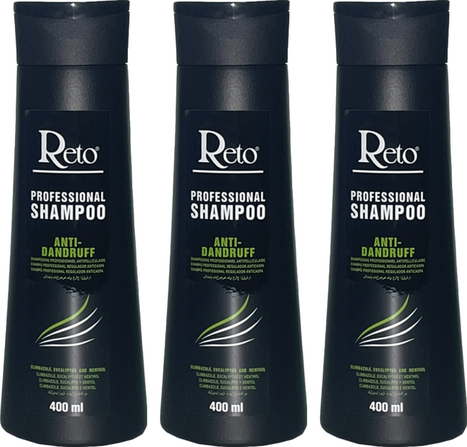 Reto 專業深層抗屑洗髮精, 400ml, 3瓶