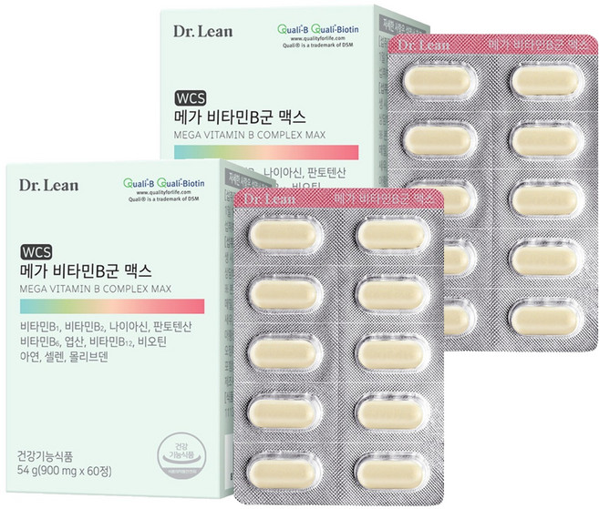 닥터린 메가 비타민B군 맥스, 60정, 2개