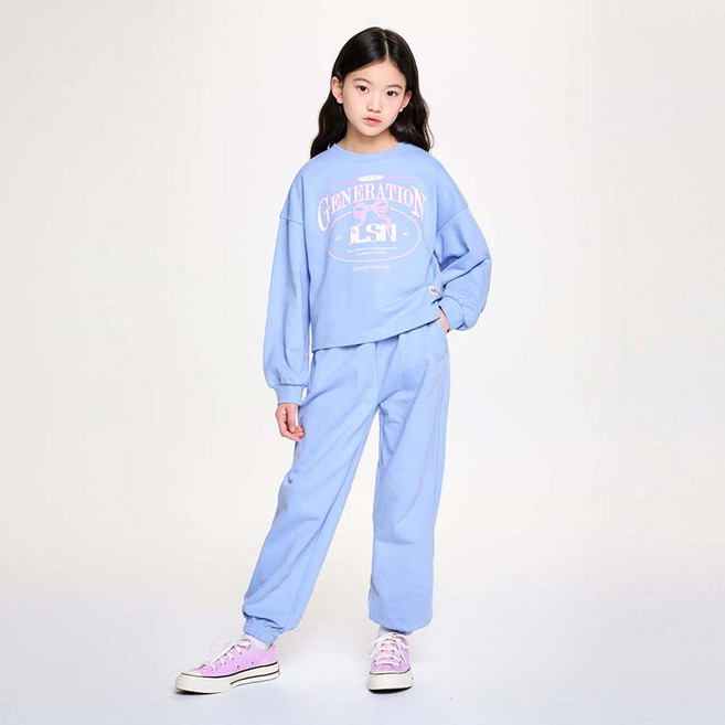 젤리스튜디오 어썸 리본 포인트 세미크랍 상하복 세트