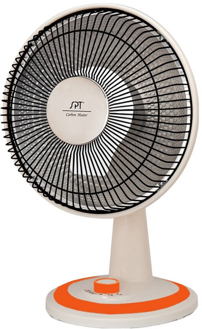 尚朋堂 座式碳素黑色植絨石墨烯擺頭電暖器 30cm, 白色, SH-6024S