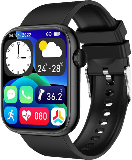 DTAudio Z60 智能手錶 運動監測 IP67防水, 45mm, 米蘭黑, 藍牙