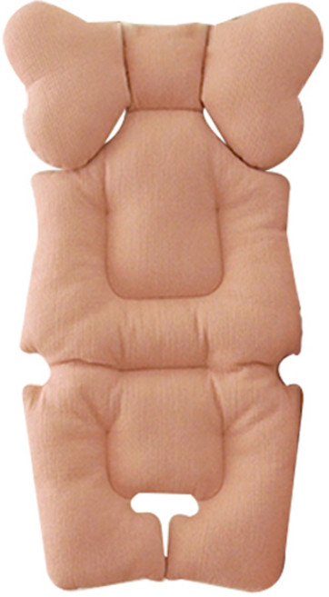 쉐베베 스키니 퀼팅 라이너 양면 유모차 시트, 핑크, 1개