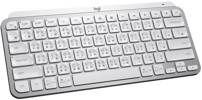 logitech 羅技 MX Keys Mini 智能無線鍵盤, 珍珠白, YR0084, 一般軸