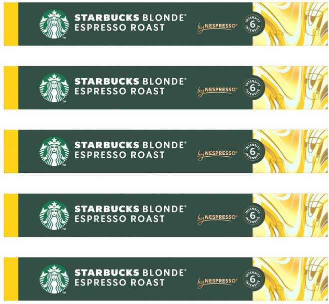 스타벅스 블론드 에스프레소 by 네스프레소 캡슐커피, 5.3g, 10개입, 5개