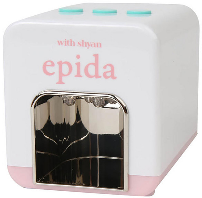 위드샨 이피다 휴대용 소형 LED 젤네일 램프, 분홍, 1개