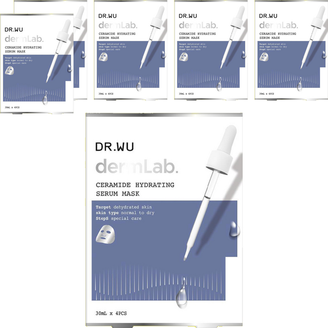 DR.WU 達爾膚 神經醯胺保濕精華面膜, 4片, 6盒