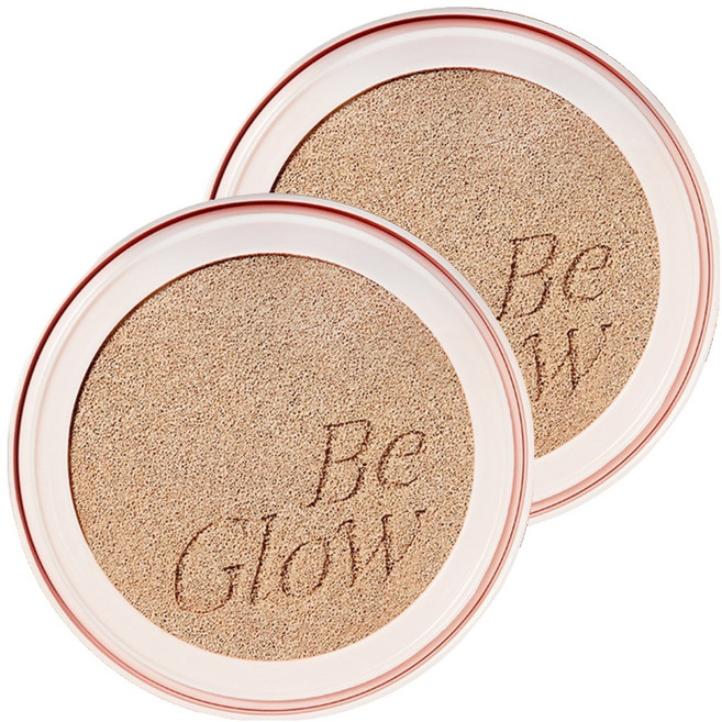 espoir 艾絲珀 Be Glow Volume晶鑽水光氣墊粉餅補充蕊 13g, 23 Beige, 2個