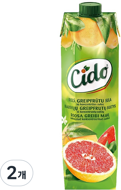 시도 자몽 넥타주스, 2개, 1L