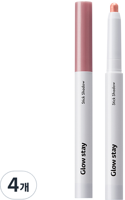 더샘 글로우 스테이 스틱 섀도우, PK01 로즈 시덕션, 4개