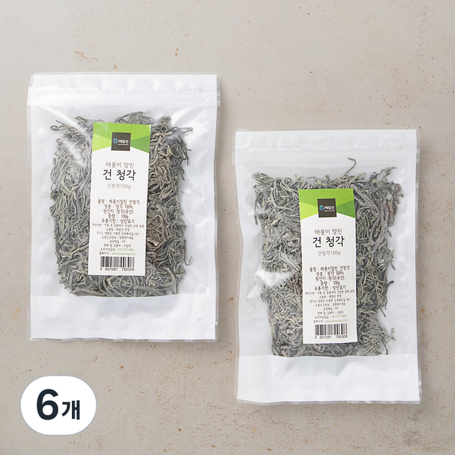 해맑은번영 완도바다 건청각, 100g, 6개