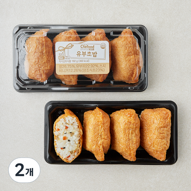 쉐푸드 유부초밥 4개입, 192g, 2개